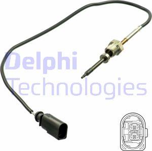 Delphi TS30165 - Датчик, температура вихлопних газів autocars.com.ua