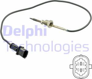Delphi TS30201 - Датчик, температура вихлопних газів autocars.com.ua