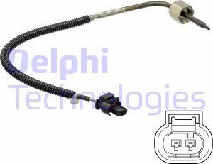 Delphi TS30203 - Датчик, температура вихлопних газів autocars.com.ua