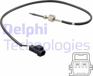 Delphi TS30206 - Датчик, температура вихлопних газів autocars.com.ua