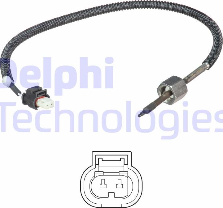 Delphi TS30222 - Датчик, температура вихлопних газів autocars.com.ua