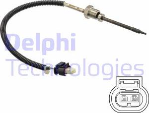 Delphi TS30249 - Датчик, температура выхлопных газов avtokuzovplus.com.ua