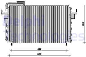 Delphi TSP0225022 - Конденсатор, кондиціонер autocars.com.ua