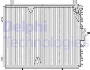 Delphi TSP0225037 - Конденсатор, кондиціонер autocars.com.ua