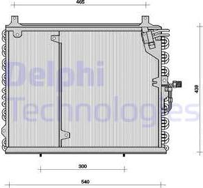 Delphi TSP0225038 - Конденсатор, кондиціонер autocars.com.ua