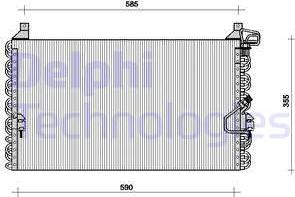 Delphi TSP0225044 - Конденсатор, кондиціонер autocars.com.ua