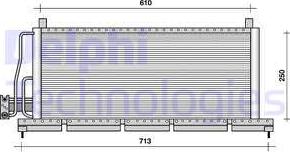 Delphi TSP0225046 - Конденсатор, кондиціонер autocars.com.ua