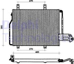 Delphi TSP0225057 - Конденсатор, кондиціонер autocars.com.ua
