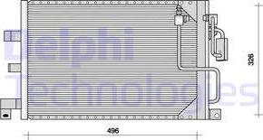 Delphi TSP0225067 - Конденсатор, кондиціонер autocars.com.ua