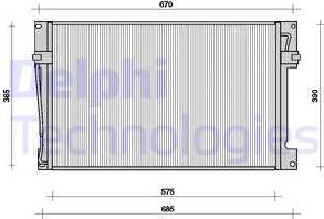 Delphi TSP0225078 - Конденсатор кондиционера avtokuzovplus.com.ua