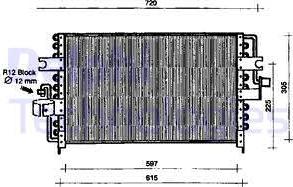 Delphi TSP0225087 - Конденсатор, кондиціонер autocars.com.ua