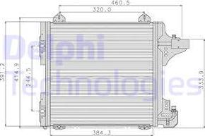 Delphi TSP0225089 - Конденсатор, кондиціонер autocars.com.ua