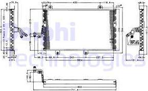 Delphi TSP0225154 - Конденсатор, кондиціонер autocars.com.ua