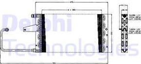 Delphi TSP0225156 - Конденсатор, кондиціонер autocars.com.ua
