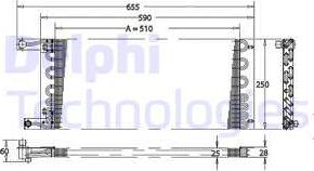 Delphi TSP0225164 - Конденсатор, кондиціонер autocars.com.ua