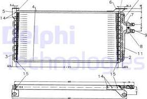 Delphi TSP0225179 - Конденсатор, кондиціонер autocars.com.ua