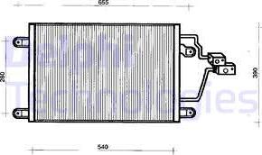 Delphi TSP0225200 - Конденсатор, кондиціонер autocars.com.ua