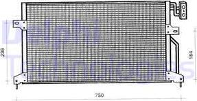 Delphi TSP0225246 - Конденсатор, кондиціонер autocars.com.ua