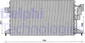 Delphi TSP0225247 - Конденсатор, кондиціонер autocars.com.ua
