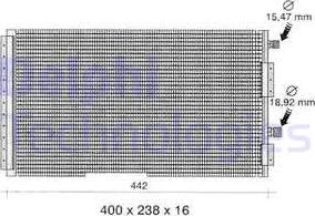 Delphi TSP0225260 - Конденсатор, кондиціонер autocars.com.ua