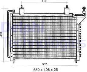 Delphi TSP0225295 - Конденсатор кондиционера avtokuzovplus.com.ua