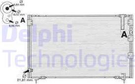 Delphi TSP0225389 - Конденсатор, кондиціонер autocars.com.ua