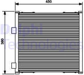 Delphi TSP0225420 - Конденсатор, кондиціонер autocars.com.ua