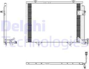 Delphi TSP0225432 - Конденсатор кондиционера avtokuzovplus.com.ua