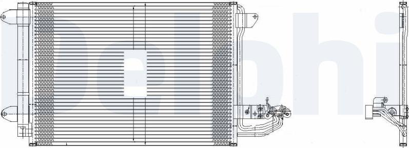 Delphi TSP0225482 - Конденсатор, кондиціонер autocars.com.ua