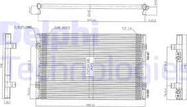 Delphi TSP0225486 - Конденсатор кондиционера avtokuzovplus.com.ua