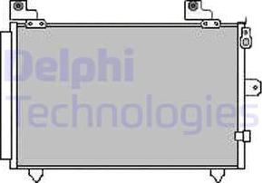 Delphi TSP0225550 - Конденсатор, кондиціонер autocars.com.ua