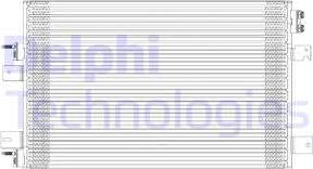 Delphi TSP0225601 - Конденсатор, кондиціонер autocars.com.ua