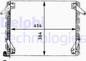 Delphi TSP0225636 - Конденсатор, кондиціонер autocars.com.ua