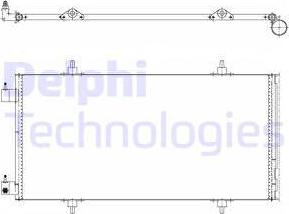 Delphi TSP0225637 - Конденсатор, кондиціонер autocars.com.ua