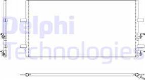 Delphi TSP0225640 - Конденсатор кондиционера avtokuzovplus.com.ua