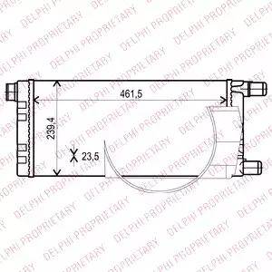 Delphi TSP0524001 - Радіатор, охолодження двигуна autocars.com.ua