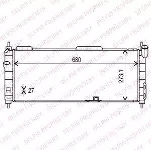 Delphi TSP0524002 - Радиатор, охлаждение двигателя avtokuzovplus.com.ua