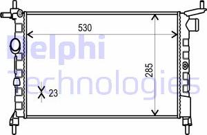 Delphi TSP0524014 - Радіатор, охолодження двигуна autocars.com.ua