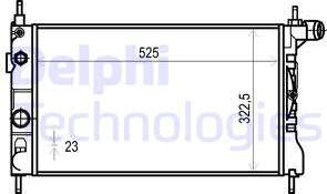 Delphi TSP0524016 - Радиатор, охлаждение двигателя autodnr.net