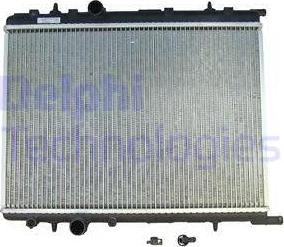 Delphi TSP0524054 - Радиатор, охлаждение двигателя avtokuzovplus.com.ua