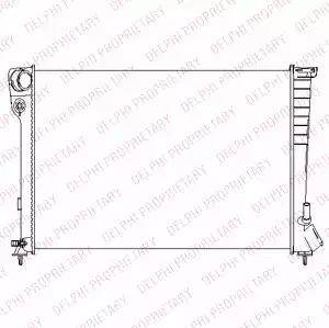 Delphi TSP0524064 - Радіатор, охолодження двигуна autocars.com.ua