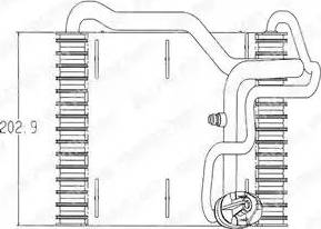 Delphi TSP0525019 - Випарник, кондиціонер autocars.com.ua