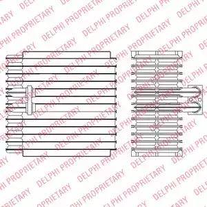 Delphi TSP0525203 - Випарник, кондиціонер autocars.com.ua