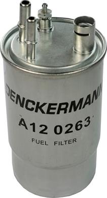 Denckermann A120263 - Фільтр паливний FIAT DOBLO 1.9 JTD 01-. 1.3 MTJD 10- вир-во DENCKERMANN autocars.com.ua