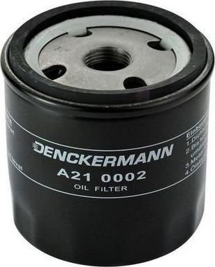 Denckermann A210002 - Масляний фільтр autocars.com.ua