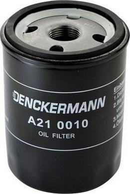 Denckermann A210010 - Фільтр масляний двигуна FIAT BRAVO. DOBLO. PUNTO 95-05 вир-во DENCKERMANN autocars.com.ua
