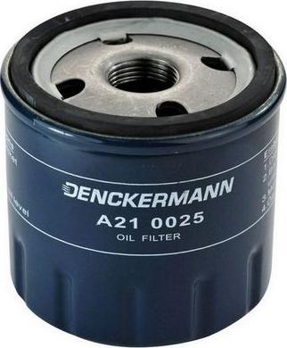 Denckermann A210025 - Фільтр масляний FIAT DOBLO. PUNTO II 1.2. 1.8 99- вир-во DENCKERMANN autocars.com.ua