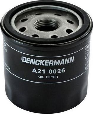 Denckermann A210026 - Масляний фільтр autocars.com.ua