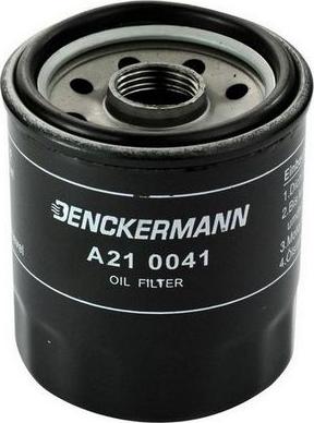 Denckermann A210041 - Масляний фільтр autocars.com.ua