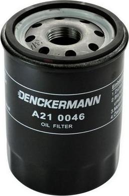 Denckermann A210046 - Фільтр масляний двигуна NISSAN PRIMERA I -96. MICRA II. III 92-10 вир-во DENCKERMANN autocars.com.ua